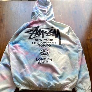 Stussy Pastel Tie-Dye Windbreaker Size XXL
